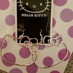 Giant Hello Kitty Hoop Earrings